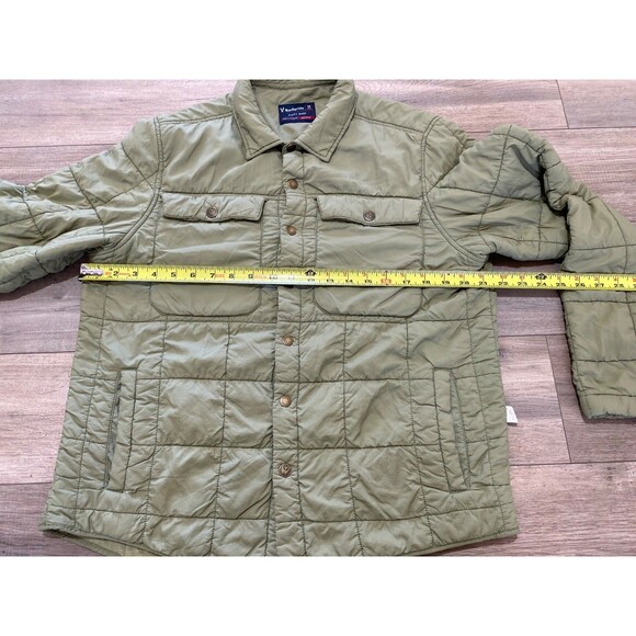 Badlands Mens M Puffy Shirt Jacket Sage Green Button Up Hunting Outdoors - Picture 5 of 10